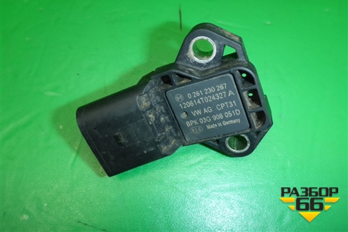 Датчик абсолютного давления (1.4л CAX) (03G906051D) для Volkswagen Golf V Plus с 2005-2014г