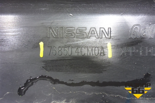 Накладка на порог наружная правая (768504CM0A) для Nissan X-Trail (Т32) с 2014г