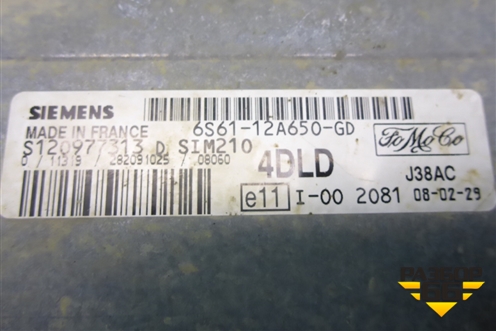 Блок управления двигателем (с замком зажигания 1.4л FXJA МКПП) (6S6112A650AG) для Ford Fusion с 2002г