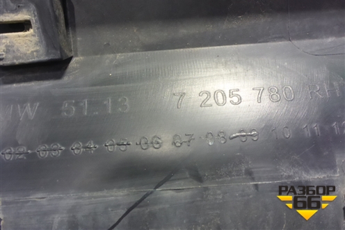 Накладка двери передней правой (51137205780) для BMW X3 F25 с 2010-2017г