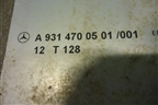 Бак топливный Грузовой (1590мм на 670мм на 630мм(500л) (A9314700501) для Mercedes Benz  TRUCK Axor 2 с 2004г