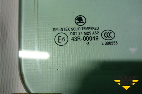 Стекло двери задней правой (лифтбек) (1U4845206) для Skoda Octavia (А4) с 1997-2011г