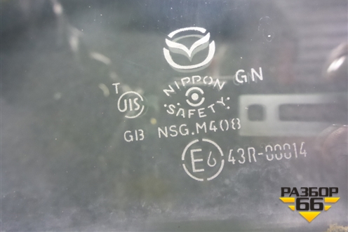 Стекло двери задней левой для Mazda Mazda 6 (GH) с 2007-2012г
