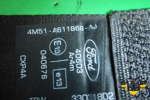 Ремень безопасности задний правый (4M51A611B68AJ) для Ford Focus 2 с 2008-2011г