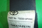 Ремень безопасности передний левый с пиропатроном (732200F050) для Toyota Verso с 2009-2018г