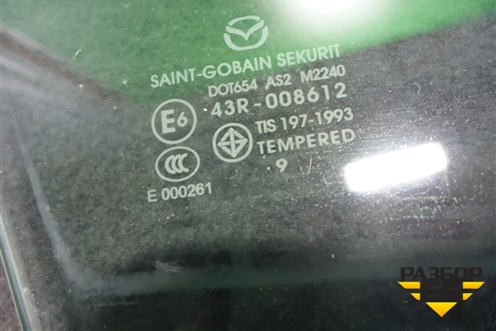 Стекло двери передней правой (BHB658511) для Mazda Mazda 3 (BL) с 2009-2013г