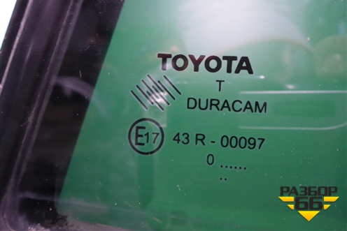 Стекло двери задней правой форточка (681230F020) для Toyota Verso с 2009-2018г