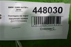 Накладка на порог наружная правая (51777210080) для BMW X4 F26 с 2014г