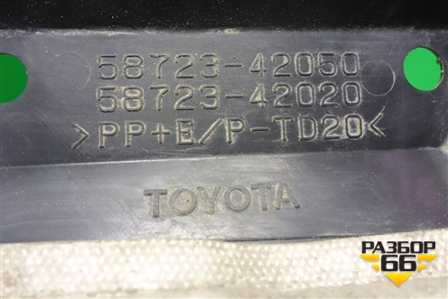 Пыльник заднего бампера правый (5872342050) для Toyota Rav-4 с 2012-2019г