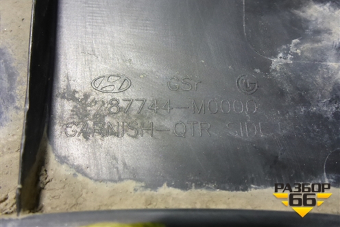 Накладка заднего крыла правого (87744M0000) для Hyundai Creta с 2016г