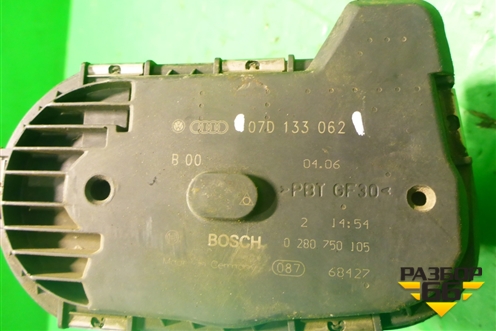 Заслонка дроссельная электрическая (6.0л BJN) (07D133062) для Volkswagen Touareg c 2002-2010г