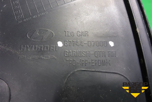Накладка заднего крыла правого (87744D7000) для Hyundai Tucson с 2015-2022г