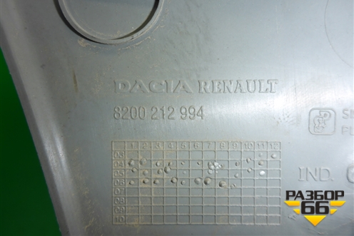 Обшивка стойки задняя верхняя левая (8200212994) для Renault Logan с 2004-2015г