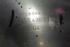 Насадка на глушитель (левая) (A2054900300) для Mercedes Benz C-Klass W205 с 2014г