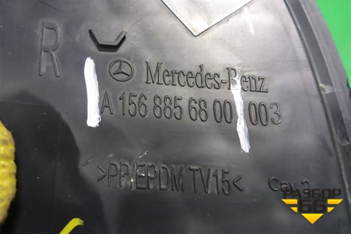 Решетка в передний бампер правая (A1568856800) для Mercedes Benz GLA-Klass X156 с 2014г