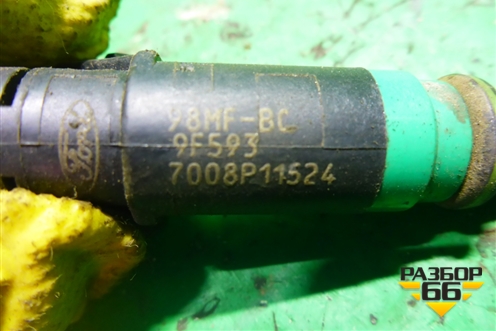 Форсунка инжекторная электрическая (1.4л FXJA) (98MFBC9F593) для Ford Fiesta с 2001-2008г