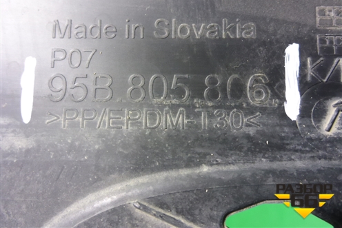 Накладка декоративная на переднюю панель (95B805806) для Porsche Macan с 2014г
