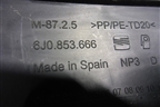 Заглушка в передний бампер правая (6J0853666) для Seat Ibiza с 2008-2017г