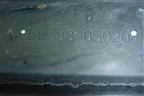 Защита антигравийная левая (задняя) (5839805020) для Toyota Avensis с 2003-2009г