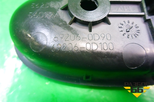 Ручка внутренняя двери задней левой (692060D100) для Toyota Yaris с 2005-2011г