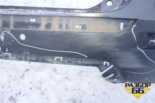 Бампер задний (под парктроник) (5215948170) для Toyota Highlander с 2007-2013г