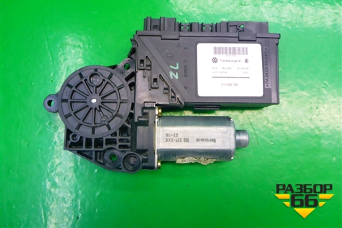 Моторчик стеклоподъёмника задний левый (7L0959795) для Volkswagen Touareg c 2002-2010г