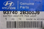 Кнопка включения ПТФ (передних новая) (937402B300J9) для Hyundai Santa Fe с 2000-2012г (Classic)