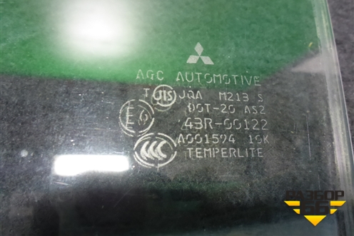 Стекло двери задней левой (седан) для Mitsubishi Lancer-9  с 2003-2008г