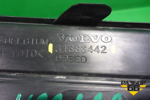 Решетка в передний бампер правая (до 2019г под парктроник) (31383442) для Volvo XC90 с 2015г