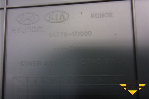 Накладка внутренняя (центральной консоли левая) (847764D000) для Kia Carnival с 2005-2014г