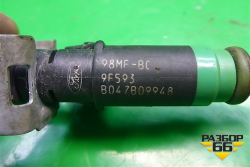 Форсунка инжекторная электрическая (1.4л FXJC) (98MFBC9F593) для Ford Fusion с 2002г