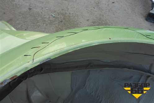 Крыло заднее правое для Citroen C3 с 2002-2009г