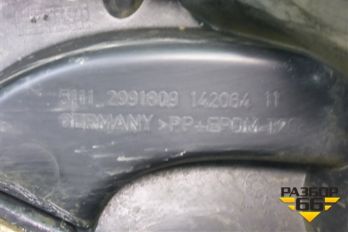 Кронштейн ПТФ левый (51112991809) для BMW X1 E84 с 2009-2014г