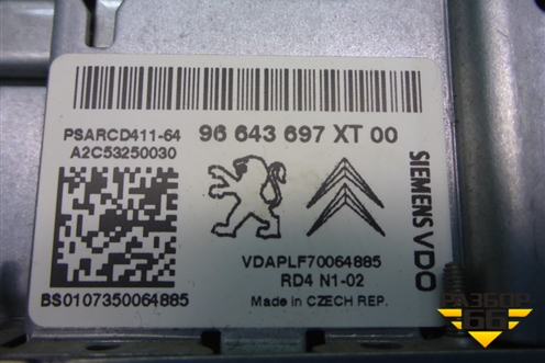 Магнитола (96643697XT) для Citroen C3 с 2002-2009г