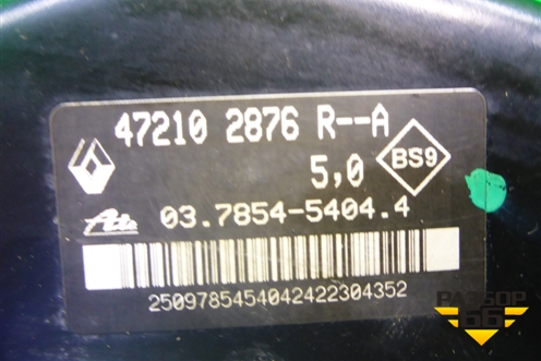 Усилитель тормозов вакуумный (472102876) для Renault Duster I с 2010-2021г