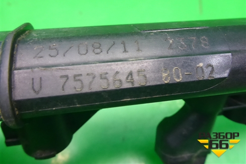 Рейка топливная рампа (1.6л 10FHBXPSA5F01) (75756458002) для Peugeot 308 с 2007-2014г