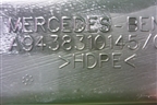 Воздуховод отопителя  (A9438310145) для Mercedes Benz  TRUCK Actros MP2 с 2002-2008г
