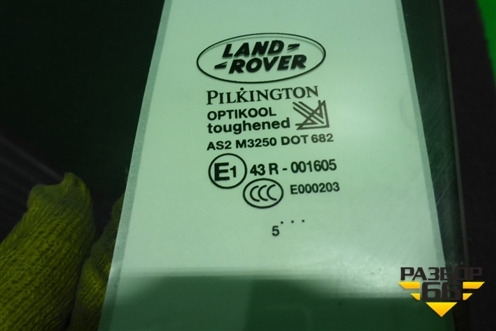 Стекло двери передней левой (CUB500170) для Land Rover Discovery 3 с 2004-2009г