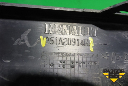 Накладка ПТФ правая (после 2018г) (261A20914R) для Renault Logan II с 2012г