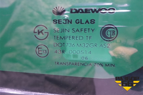 Стекло глухое правое (96497549) для Daewoo Nexia с 1995-2016г