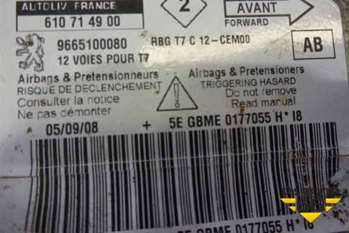 Блок управления AIR BAG (9665100080) для Peugeot 308 с 2007-2014г