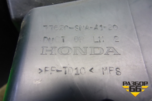 Дефлектор воздушный левый (77620SNAA120) для Honda Civic 4D с 2006-2012г