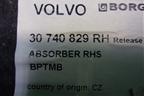 Обшивка багажника правая (нижняя) (30740829) для Volvo XC70 с 2007г