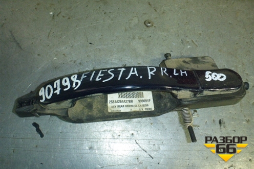 Ручка наружная двери задней левой для Ford Fiesta с 2001-2008г (2S61A264A27BR)