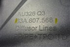 Юбка заднего бампера (83A807568) для Audi Q3 с 2018-2025г