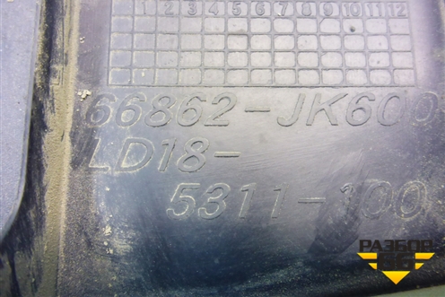 Решетка стеклоочистителей правая (66862JK600) для Infiniti Infiniti G35 (V36) с 2006-2013г