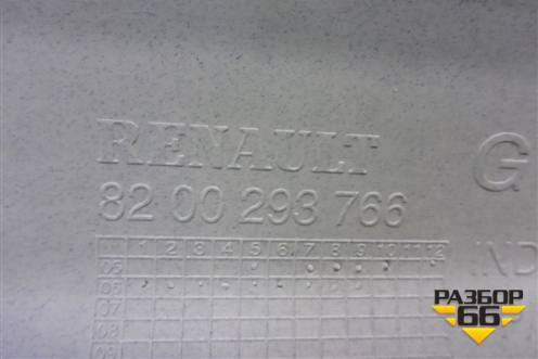 Обшивка стойки лобового стекла левая (8200293766) для Renault Clio с 2005-2012г