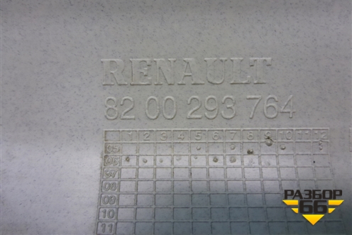 Обшивка стойки лобового стекла правая (8200293764) для Renault Clio с 2005-2012г