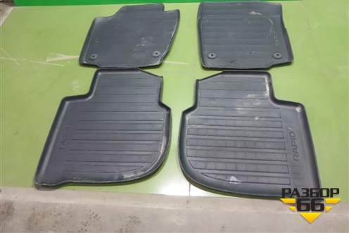 Ковры салона для Skoda Rapid с 2013г