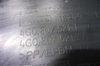 Юбка заднего бампера (после 2014г) (4G0807521T) для Audi A6 (C7) с 2011-2018г